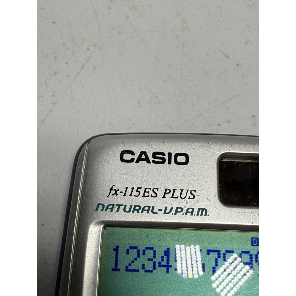 Calculator - Casio fx-115ES Plus Scientific Tested Working Two Way Power VPAM - Picture 6 of 6